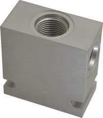 Parker - 20 GPM Aluminum Hydraulic Control Valve - 7/8-14 Thread, C10-3 Cavity, 1-1/4" Wide x 2-1/2" Long - Top Tool & Supply