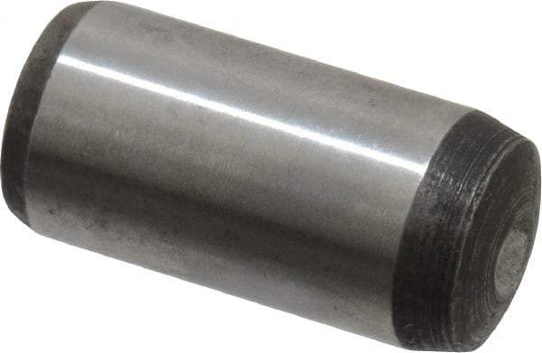 Value Collection - 12mm Diam x 25mm Pin Length Alloy Steel Pull Out Dowel Pin - C 57-63 Hardness, 1 Rounded & 1 Threaded End - Top Tool & Supply