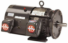 US Motors - 60 hp, TEFC Enclosure, No Thermal Protection, 3,570 RPM, 230/460 Volt, 60 Hz, Three Phase Premium Efficient Motor - Size 364 Frame, Rigid Mount, 1 Speed, Ball Bearings, 136/68 Full Load Amps, F Class Insulation, Reversible - Top Tool & Supply