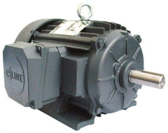 US Motors - 7-1/2 hp, TEFC Enclosure, No Thermal Protection, 3,500 RPM, 208-230/460 Volt, 60 Hz, Three Phase Energy Efficient Motor - Size 213 Frame, Rigid Mount, 1 Speed, Ball Bearings, 18.6-17.2/8.6 Full Load Amps, F Class Insulation, CCW Lead End - Top Tool & Supply