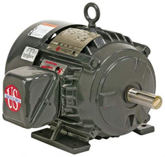 US Motors - 30 hp, TEFC Enclosure, No Thermal Protection, 3,560 RPM, 230/460 Volt, 60 Hz, Three Phase Premium Efficient Motor - Size 286 Frame, Rigid Mount, 1 Speed, Ball Bearings, 69/35 Full Load Amps, F Class Insulation, Reversible - Top Tool & Supply