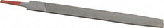 Simonds File - 12" Long, Bastard Cut, Flat American-Pattern File - Double Cut, Tang - Top Tool & Supply