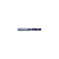 Screw Machine Length Drill Bit: 0.2638″ Dia, 140 °, Solid Carbide Coated, Right Hand Cut, Spiral Flute, Straight-Cylindrical Shank, Series 5514