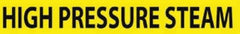 NMC - Pipe Marker with High Pressure Steam Legend and No Graphic - 3/4 to 1-1/4" Pipe Outside Diam, Black on Yellow - Top Tool & Supply