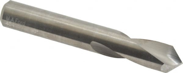 M.A. Ford - 3/8" Body Diam, 90°, 2-1/2" OAL, Solid Carbide Spotting Drill - Top Tool & Supply