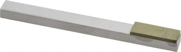 Made in USA - Very Fine, 1" Length of Cut, Single End Diamond Hone - 150 Grit, 3/8" Wide x 3/8" High x 4" OAL - Top Tool & Supply