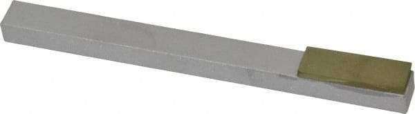 Made in USA - Super Fine, 1" Length of Cut, Single End Diamond Hone - 600 Grit, 3/8" Wide x 3/8" High x 4" OAL - Top Tool & Supply