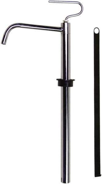 Value Collection - 3/4" Outlet, Steel Hand Operated Drum Pump - 4 oz per Stroke, 18-1/2" OAL, For Petroleum Based Products - Top Tool & Supply