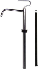 Value Collection - 3/4" Outlet, Steel Hand Operated Drum Pump - 4 oz per Stroke, 18-1/2" OAL, For Petroleum Based Products - Top Tool & Supply