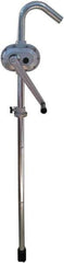 Value Collection - 1-1/4" Outlet, Aluminum Hand Operated Rotary Pump - 30 oz per Stroke, 51" OAL, For Fuel Oil, Kerosene, Gasoline, Antifreeze & Other Noncorrosive Fluids - Top Tool & Supply