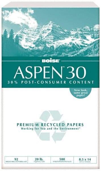 Boise - 8-1/2" x 14" White Copy Paper - Use with Laser Printers, High-Speed Copiers, Plain Paper Fax Machines - Top Tool & Supply