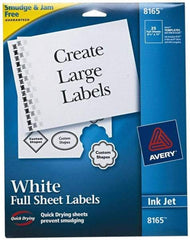 AVERY - 11" Long, White Paper Shipping Label - For Inkjet Printers - Top Tool & Supply