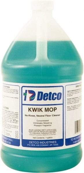 Detco - 1 Gal Bottle Cleaner - Use on Resilient Flooring - Top Tool & Supply