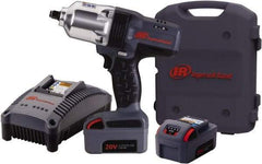 Ingersoll-Rand - 1/2" Drive 20 Volt Pistol Grip Cordless Impact Wrench & Ratchet - 1,900 RPM, 2,300 BPM, 780 Ft/Lb Torque, 2 Lithium-Ion Batteries Included - Top Tool & Supply