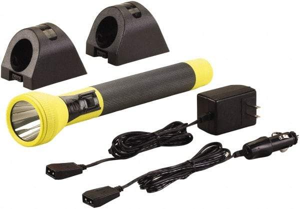 Streamlight - White LED Bulb, 350 Lumens, Industrial/Tactical Flashlight - Yellow Plastic Body, 1 6V NiMH Battery Included - Top Tool & Supply