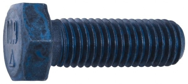 Metric Blue - M12x1.75mm Metric Coarse, 25mm Length Under Head Hex Head Cap Screw - Top Tool & Supply