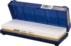 Norton - 8" Long x 3" Wide x 1" Thick, Sharpening Stone - Rectangle, 4000/8000 Grit, Ultra Fine Grade - Top Tool & Supply