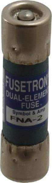 Cooper Bussmann - 250 VAC, 2 Amp, Time Delay Pin Indicator Fuse - Fuse Holder Mount, 1-1/2" OAL, 10 at 125 V kA Rating, 13/32" Diam - Top Tool & Supply