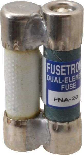 Cooper Bussmann - 32 VAC, 20 Amp, Time Delay Pin Indicator Fuse - Fuse Holder Mount, 1-1/2" OAL, 1 at AC kA Rating, 13/32" Diam - Top Tool & Supply