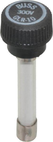 Cooper Bussmann - 300 VAC, 10 Amp, Fast-Acting Size Rejecting/NonRejecting Fuse - Fuse Holder Mount, 2-1/4" OAL, 10 at AC kA Rating, 15.9mm Diam - Top Tool & Supply