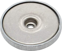 Mag-Mate - 1.24" Diam, 3/16" Cup Height, 3/16" Overall Height, 35 Lb Average Pull Force, 35 Lb Max Pull Force, Neodymium Rare Earth Cup Magnet - Through Hole Style, 1/8" Cup ID, 1/4" Magnet ID, Galvanized - Top Tool & Supply