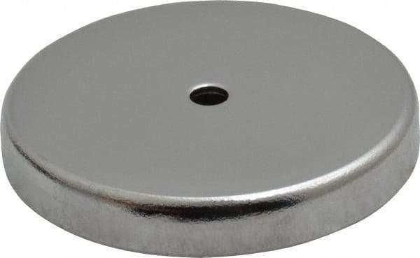 Mag-Mate - 2.03" Diam, 5/16" Cup Height, 5/16" Overall Height, 47.5 Lb Average Pull Force, 47.5 Lb Max Pull Force, Neodymium Rare Earth Cup Magnet - Through Hole Style, 3/16" Cup ID, 7/16" Magnet ID, Galvanized - Top Tool & Supply