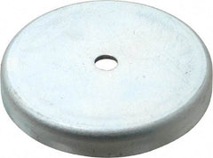 Mag-Mate - 2.63" Diam, 3/8" Cup Height, 3/8" Overall Height, 100 Lb Average Pull Force, 100 Lb Max Pull Force, Neodymium Rare Earth Cup Magnet - Through Hole Style, 9/32" Cup ID, 5/8" Magnet ID, Galvanized - Top Tool & Supply