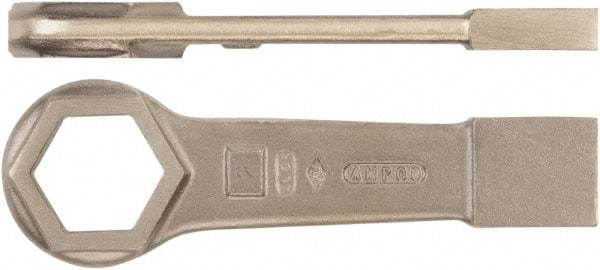 Ampco - 1-13/16" 6 Point Striking Box Wrench - Single End, 9-7/8" OAL, Aluminum Bronze - Top Tool & Supply