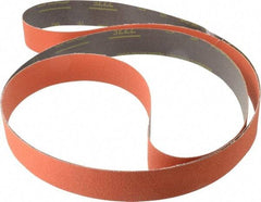 3M - 2" Wide x 132" OAL, 60 Grit, Ceramic Abrasive Belt - Ceramic, Medium, Coated, YF Weighted Cloth Backing, Wet/Dry, Series 777F - Top Tool & Supply