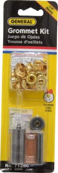 General - 52 Piece Grommet Kit - 1/4" ID - Top Tool & Supply