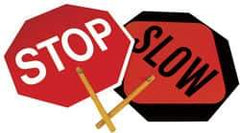 NMC - "Stop", 18" Wide x 18" High, Plastic Stop & Yield Signs - Octagon, Handheld Mount - Top Tool & Supply