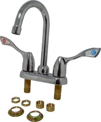 Moen - Deck Plate Mount, Bar and Hospitality Faucet without Spray - Two Handle, Wrist Blade Handle, Gooseneck Spout - Top Tool & Supply