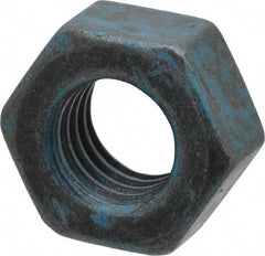 Value Collection - M8x1.25 Metric Coarse Steel Right Hand Hex Nut - 13mm Across Flats, 6.5mm High, Metric Blue Finish - Top Tool & Supply