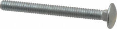 Value Collection - 1/4-20 UNC 2-1/2" Length Under Head, Standard Square Neck, Carriage Bolt - Grade 5 Steel, Zinc-Plated Finish - Top Tool & Supply