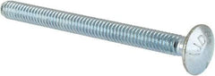 Value Collection - 1/4-20 UNC 3" Length Under Head, Standard Square Neck, Carriage Bolt - Grade 5 Steel, Zinc-Plated Finish - Top Tool & Supply