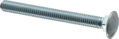 Value Collection - 5/16-18 UNC 3" Length Under Head, Standard Square Neck, Carriage Bolt - Grade 5 Steel, Zinc-Plated Finish - Top Tool & Supply