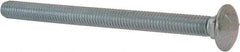 Value Collection - 3/8-16 UNC 5" Length Under Head, Standard Square Neck, Carriage Bolt - Grade 5 Steel, Zinc-Plated Finish - Top Tool & Supply