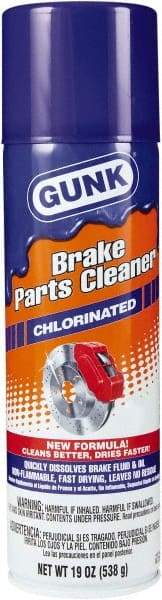 Gunk - Chlorinated Brake Parts Cleaner - 19 oz Aerosol Can - Top Tool & Supply