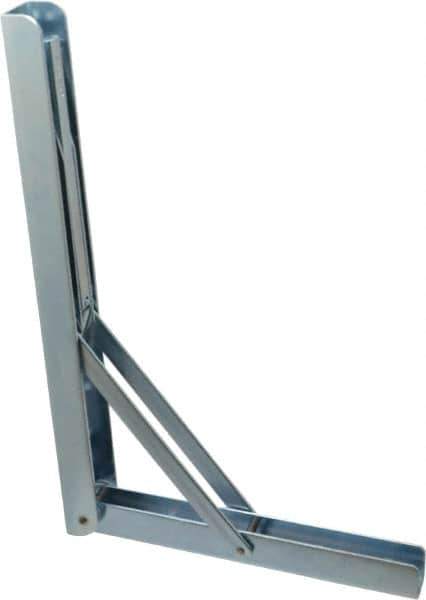 Knape & Vogt - 750 Lb Capacity, Anachrome Steel Coated, Shelf Bracket - 12" Long, 0.5906" Wide - Top Tool & Supply