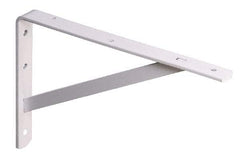 Knape & Vogt - 500 Lb Capacity, White Finish, L-Bracket - 22" Long, 14.2" High - Top Tool & Supply