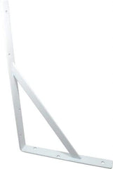 Knape & Vogt - 1,000 Lb Capacity, White Finish, L-Bracket - 16" Long, 10" High - Top Tool & Supply