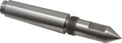 Riten - 3/4" Head Diam, Steel Long Point Solid Dead Center - 3MT Morse Taper, 3/4" Point Diam, 2" Point Length, 2-7/16" OAL - Top Tool & Supply