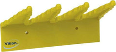 Vikan - 22 Lb, 6-1/2" Wide, 2-1/2" High, Polypropylene, Wall Bracket - 9-1/2" Long, 3 Holders - Top Tool & Supply