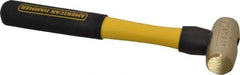 American Hammer - 1-1/2 Lb Head Nonmarring Mallet - 12" OAL, 11" Long Fiberglass Handle - Top Tool & Supply