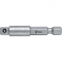 Wera - Socket Adapters & Universal Joints Type: Square-Drive to Hex Bit Adapter Male Size: 3/8 - Top Tool & Supply