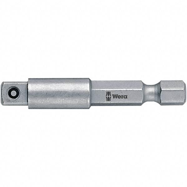 Wera - Socket Adapters & Universal Joints Type: Square-Drive to Hex Bit Adapter Male Size: 3/8 - Top Tool & Supply