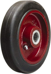 Hamilton - 6 Inch Diameter x 1-1/2 Inch Wide, Rubber on Cast Iron Caster Wheel - 280 Lb. Capacity, 1-3/4 Inch Hub Length, 3/4 Inch Axle Diameter, Straight Roller Bearing - Top Tool & Supply