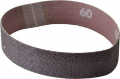 Norton - 1" Wide x 12" OAL, 60 Grit, Aluminum Oxide Abrasive Belt - Aluminum Oxide, Medium, Coated, Series R228 - Top Tool & Supply