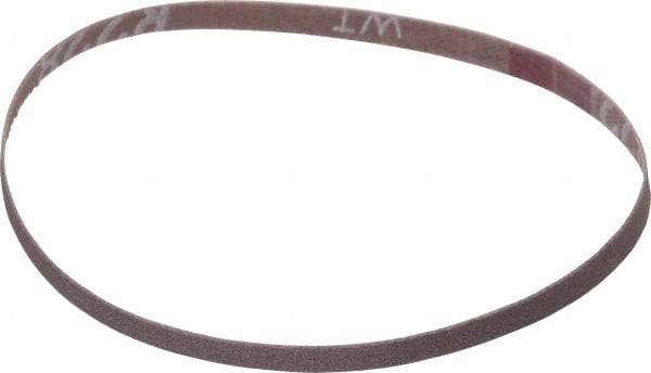 Norton - 1/4" Wide x 12" OAL, 180 Grit, Aluminum Oxide Abrasive Belt - Aluminum Oxide, Very Fine, Coated, Series R228 - Top Tool & Supply