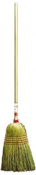 Weiler - 54" OAL Corn Bristle Broom - Wood Handle, 15" Bristle Length - Top Tool & Supply